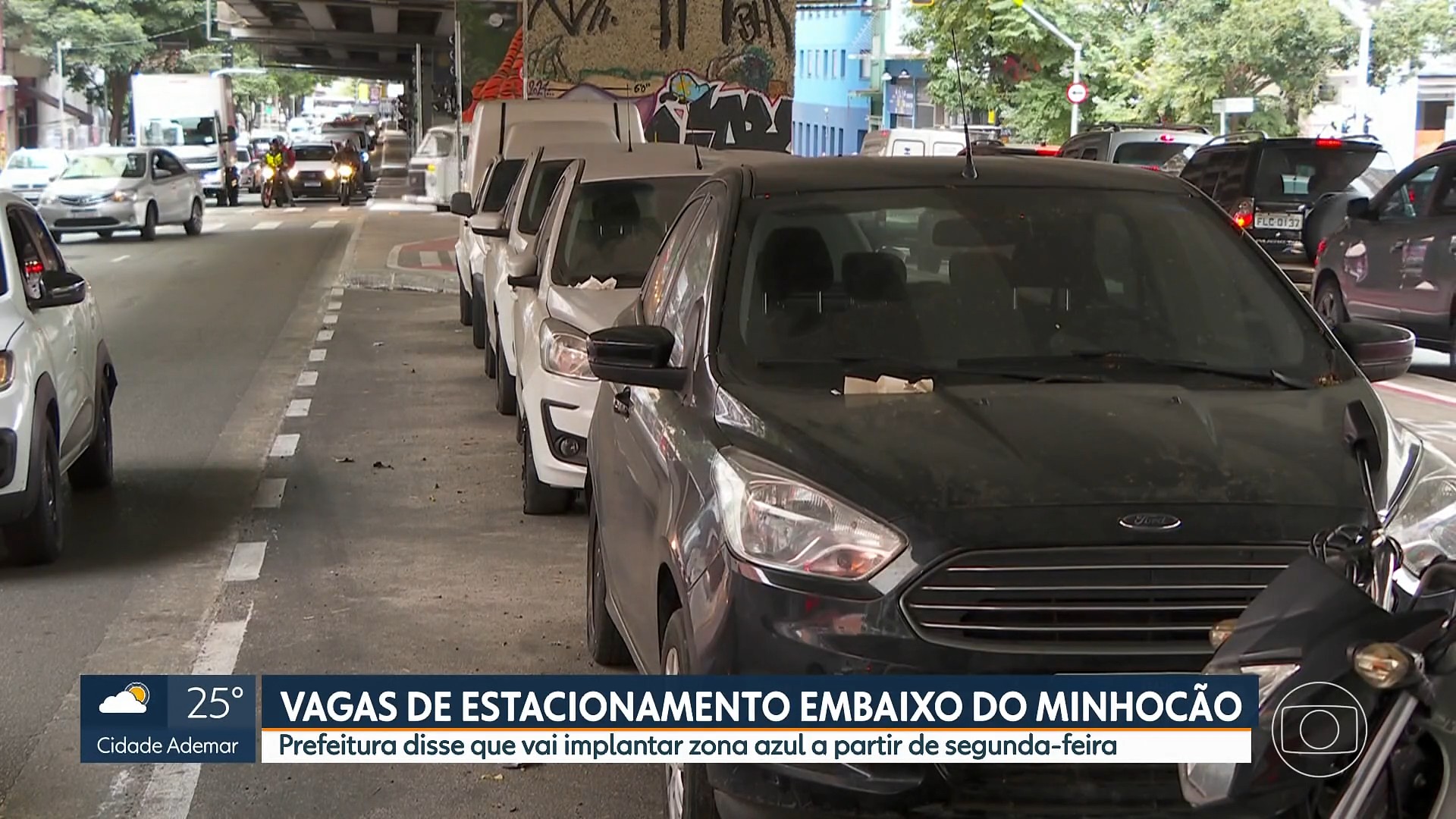 Prefeitura de SP vai implementar Zona Azul no estacionamento sob o Minhocão a partir de segunda-feira