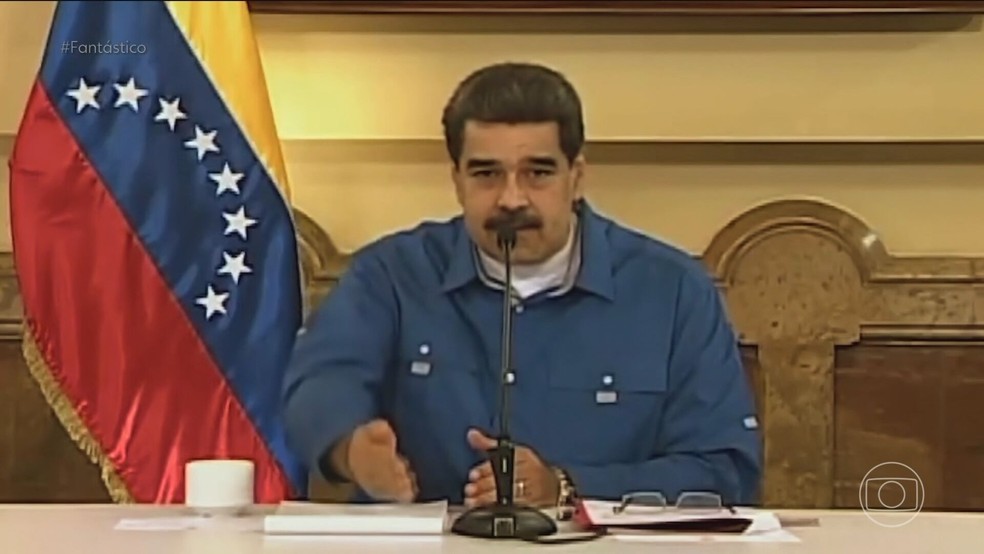 Com sanções ao petróleo russo, Maduro e Venezuela voltou a ganhar relevância no cenário internacional — Foto: Reprodução/TV Globo