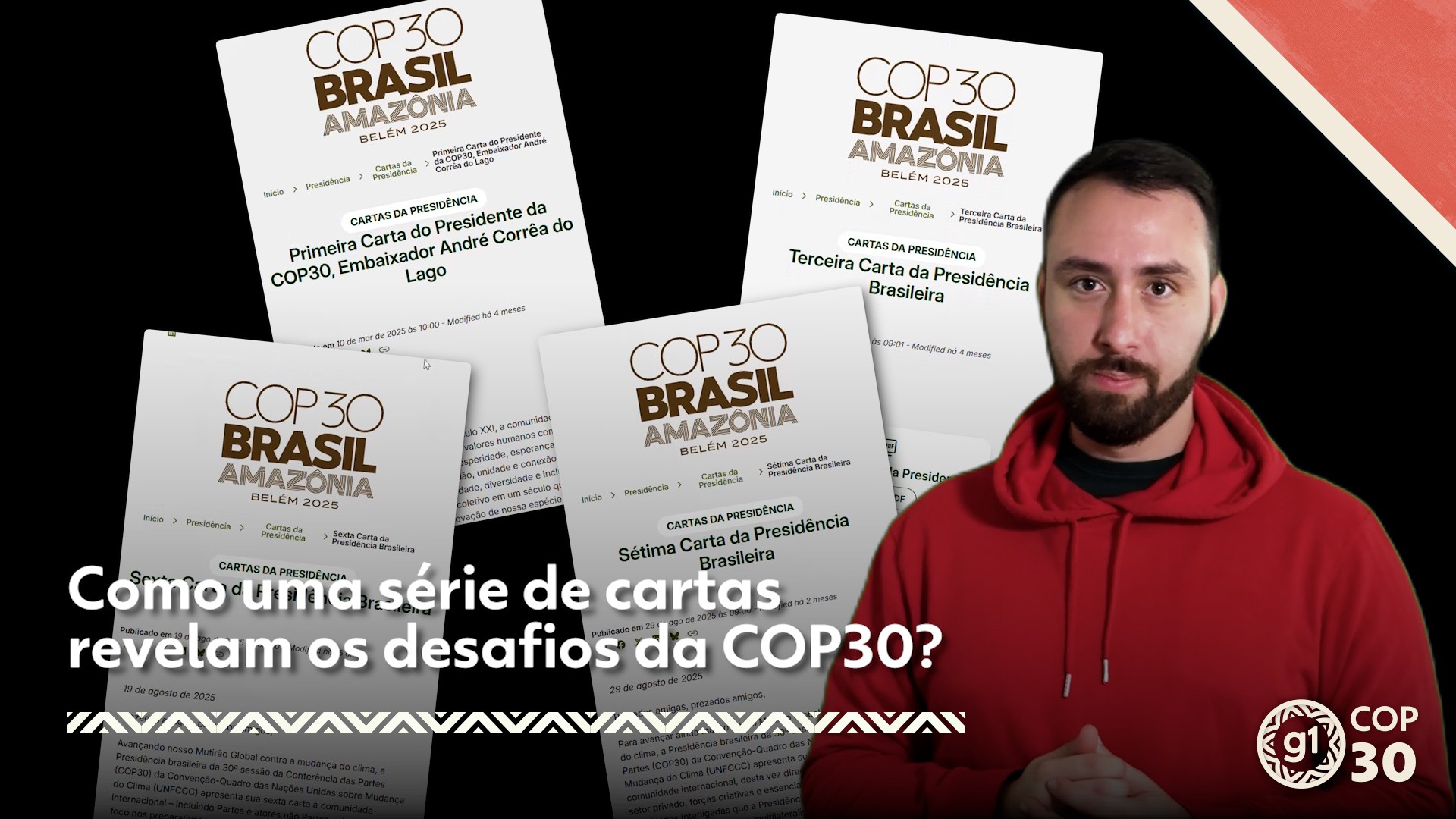 Como uma série de cartas revelam os desafios da COP30?