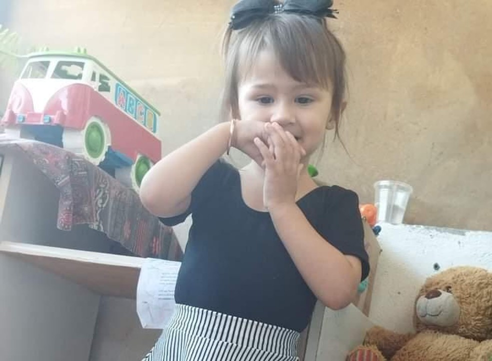 Isabelle de Freitas, de 3 anos, desapareceu em Indaial — Foto: Reprodução/Redes sociais