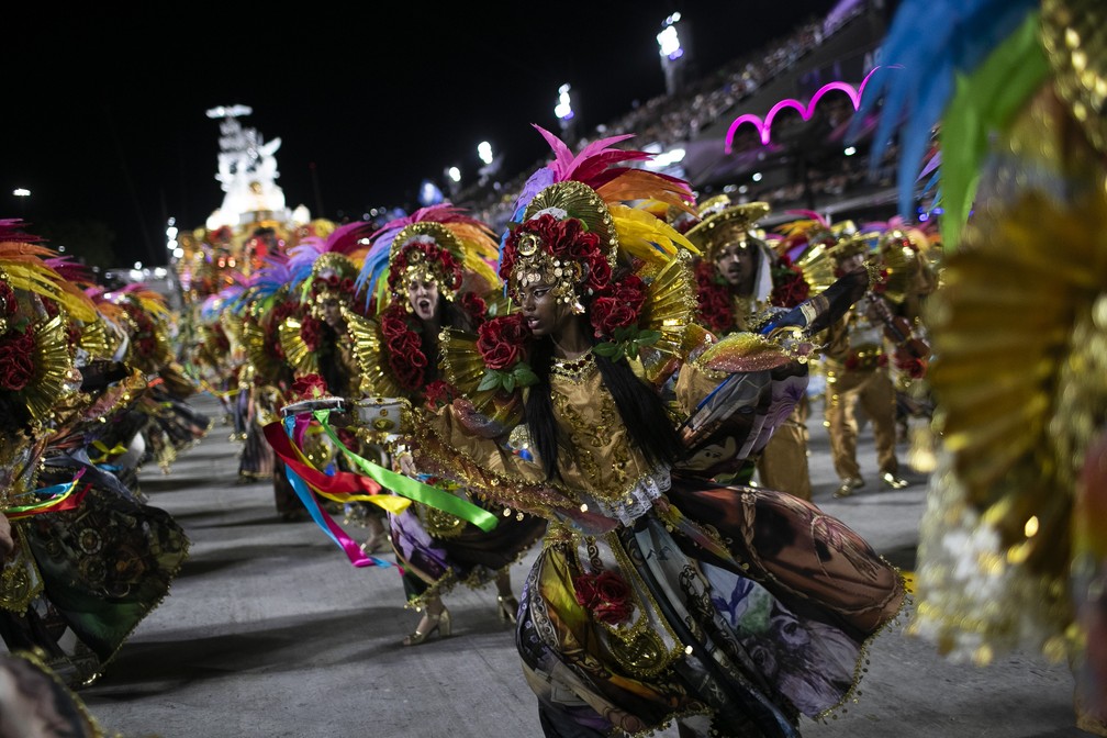Beija-Flor no Carnaval — Foto: AP Photo/Bruna Prado