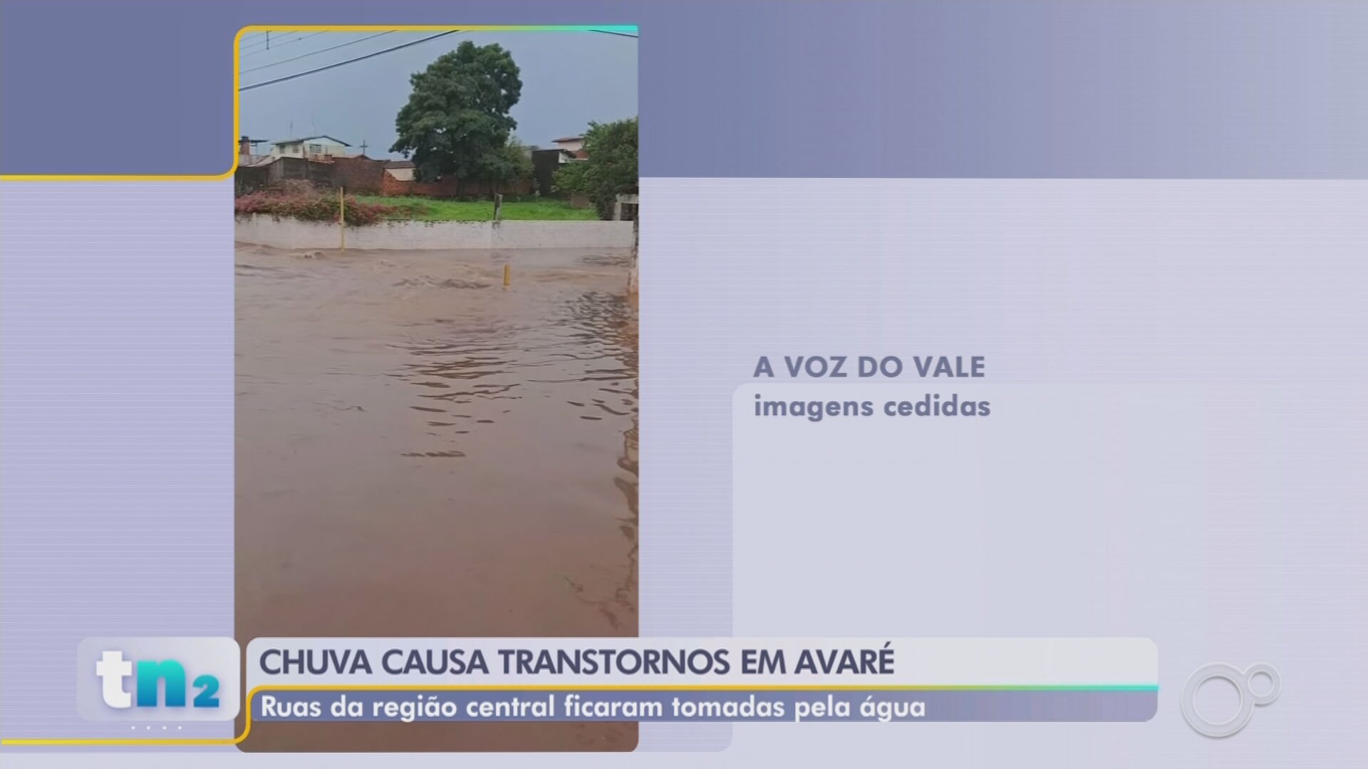 Temporal alaga ruas e causa transtornos na região central de Avaré