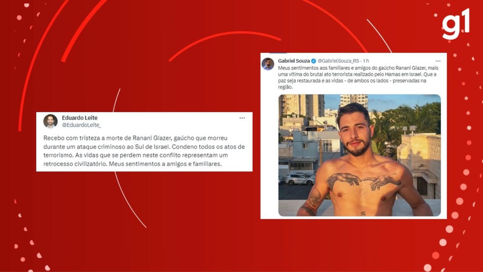 Governador e vice-governador do RS lamentam morte de brasileiro — Foto: Reprodução/Twitter