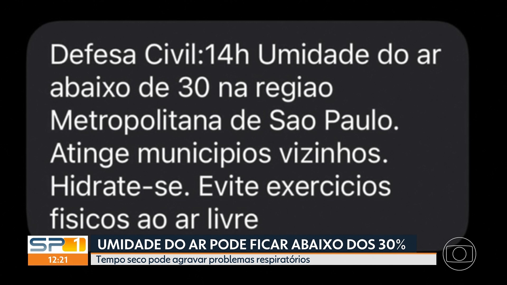 Semana começa com tempo seco e calor acima da média na Grande SP; umidade do ar deve cair para 25%