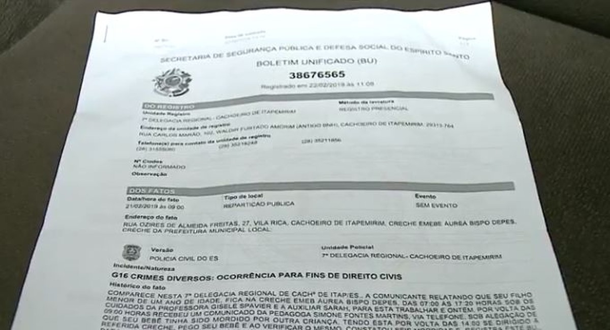 Exemplo De Como.Descrever Umma Ocorrencia De Barida De Carro