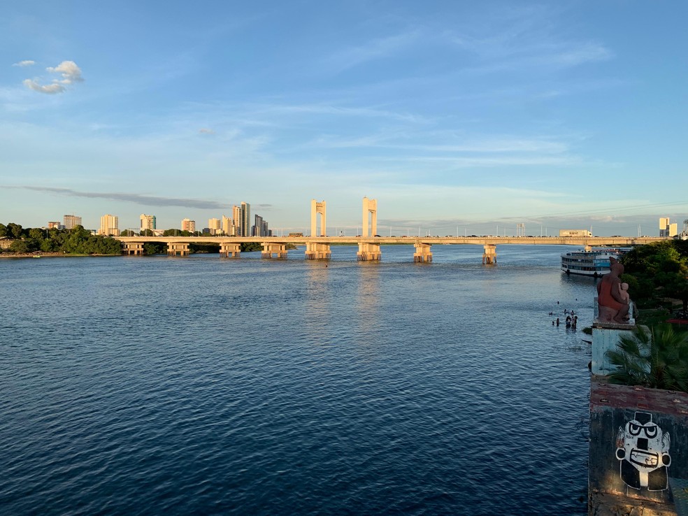 Rio São Francisco, em Juazeiro — Foto: Thiago Santos/TV São Francisco