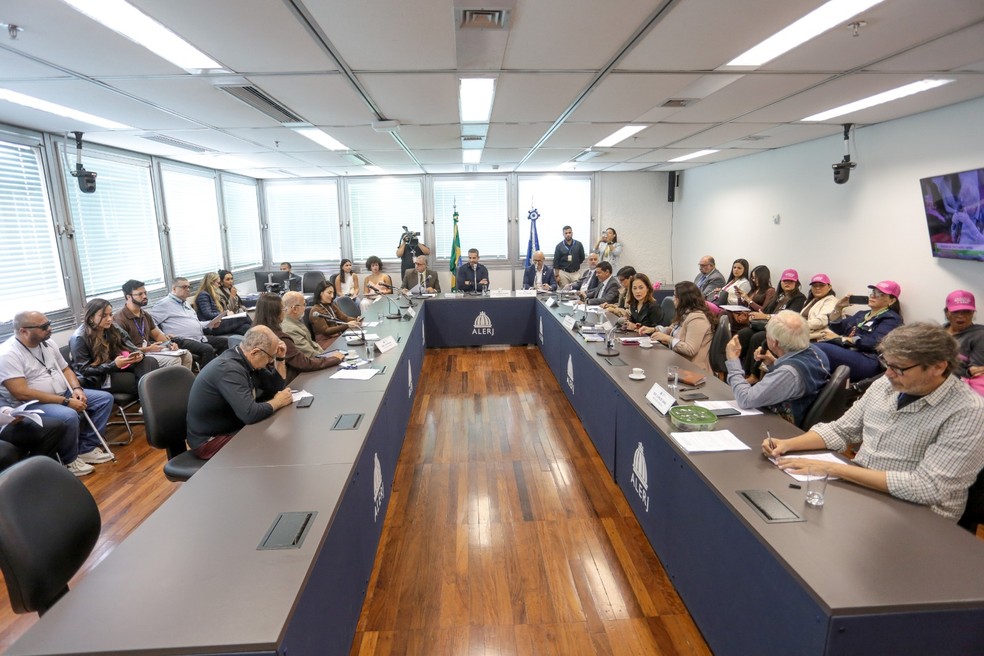 Comissão de Constituição e Justiça da Alerj — Foto: Reprodução/Alex Ramos