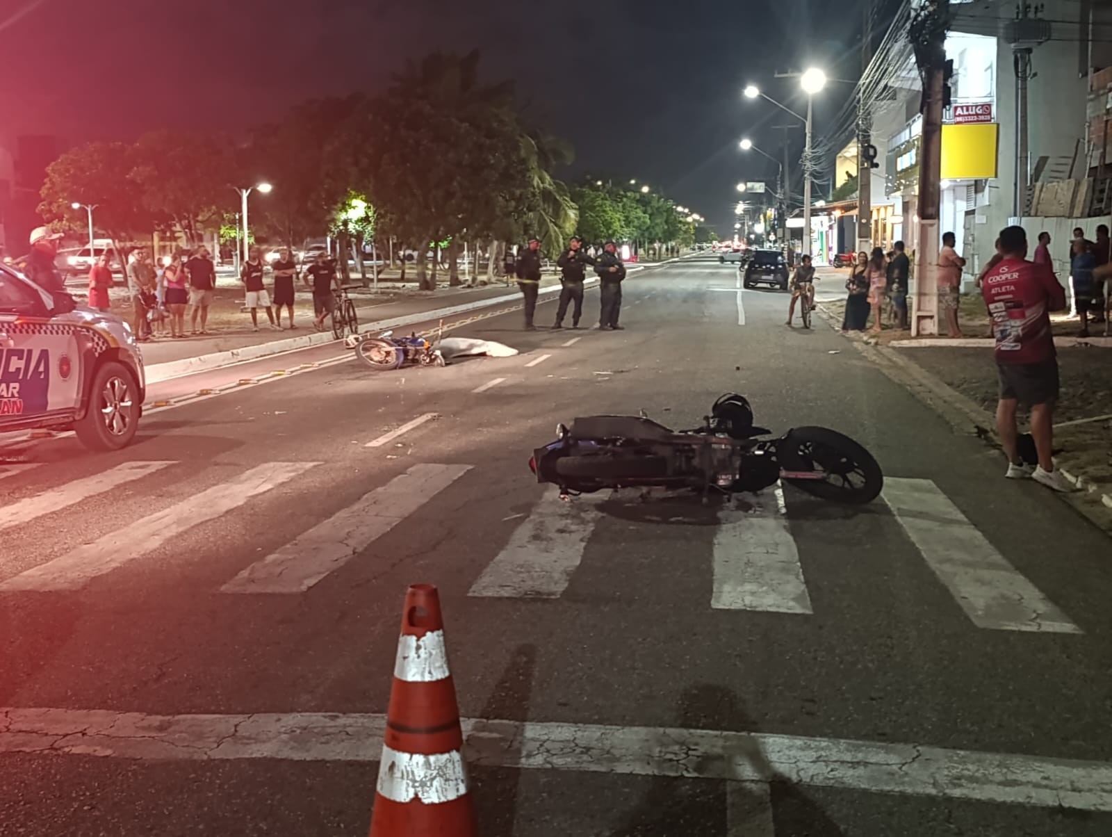 Colisão entre motocicletas deixa um morto na Avenida São Sebastião, em Parnaíba
