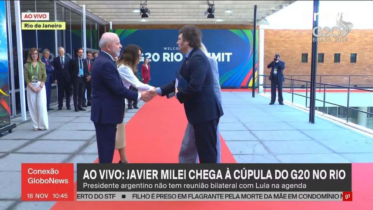 Lula e Milei: Cumprimentos Frios Marcam G20 no Rio em 2023