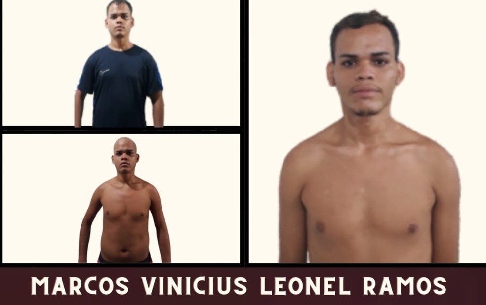 A Seap divulgou imagens do detento que fugiu nesta sexta-feira (9) — Foto: Divulgação/Seap