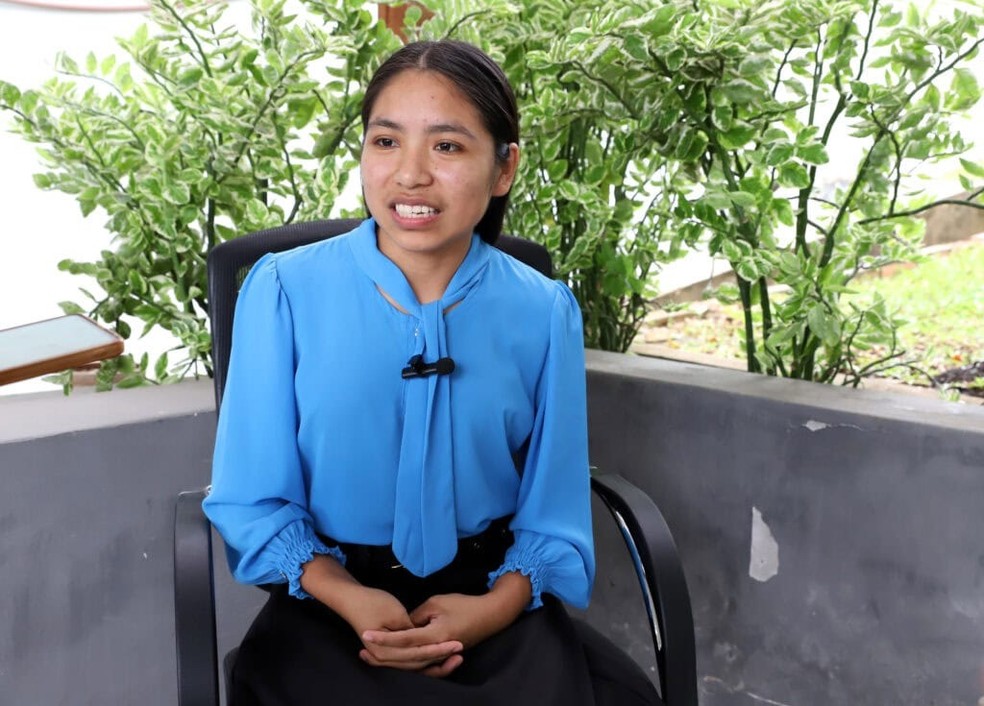 Jovem estudou com material da escola, videoaulas e provas de edições passadas do Enem — Foto: Mardilson Gomes/SEE