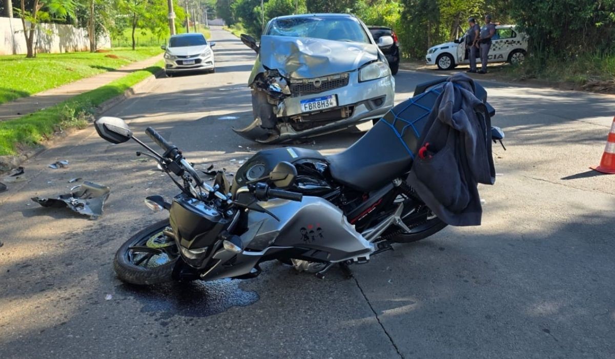 Motociclista é resgatado pelo Águia após acidente em Jaguariúna