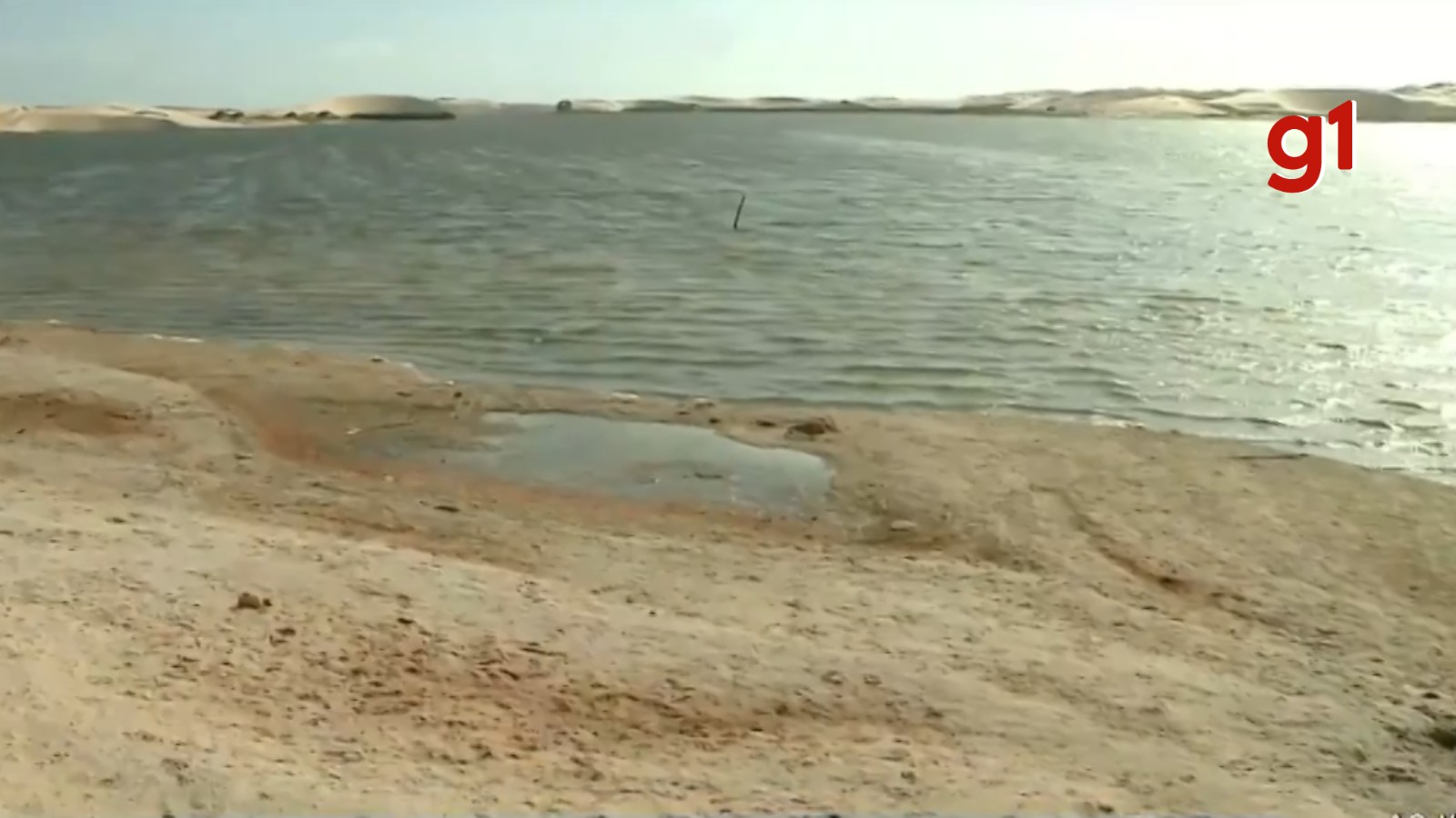 Seca na Lagoa do Portinho é 'natural da região', afirma secretaria; moradores apontam recuo de 10 metros