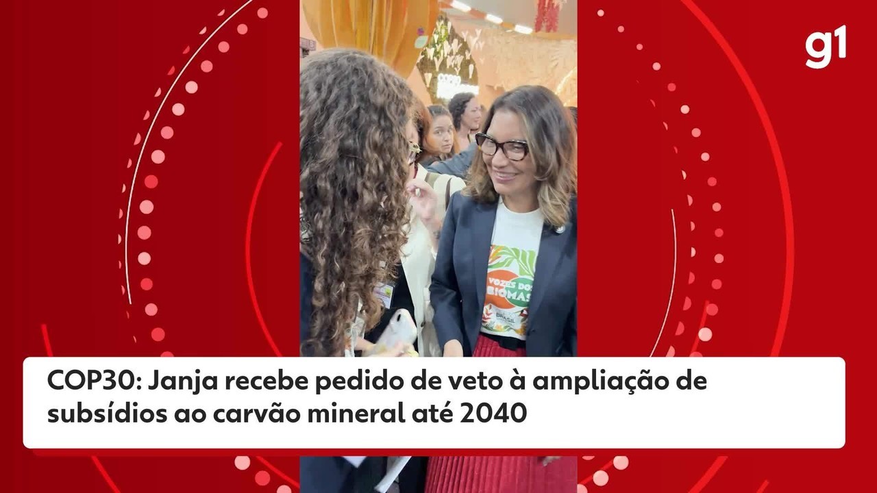 COP 30: Janja recebe pedido de veto ao aumento do subsídio à indústria do carvão