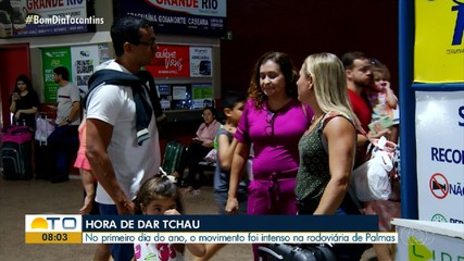 Rodoviária de Palmas tem movimentação intensa no primeiro dia de 2025