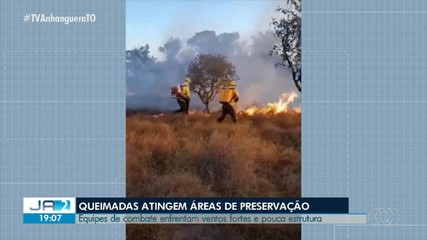 Queimadas atingem áreas de preservação no Tocantins