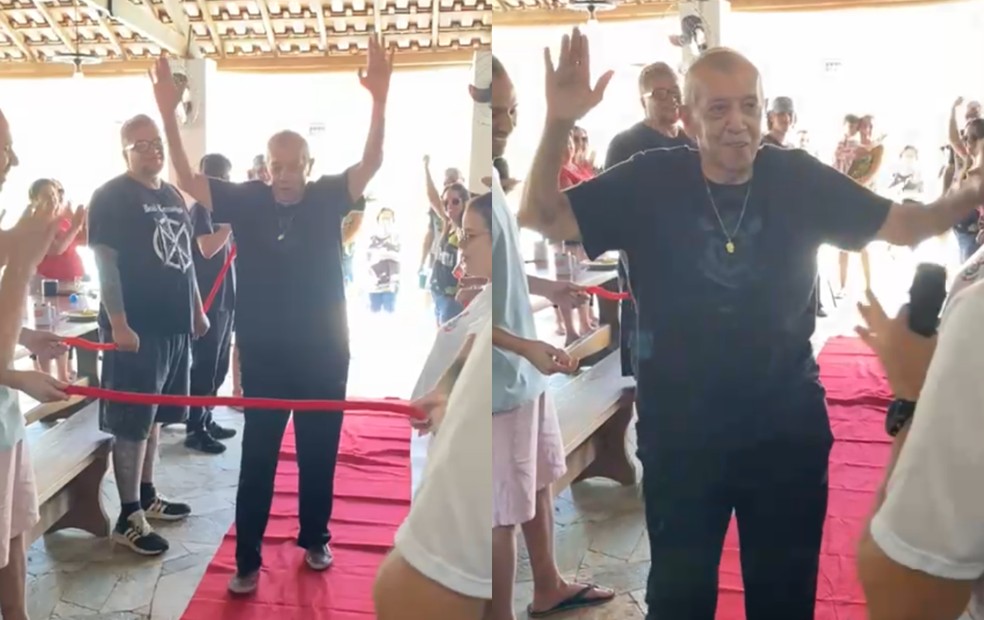 Últimos passos da caminhada virtual da 'Pascoareta' em 2024 — Foto: Arquivo pessoal