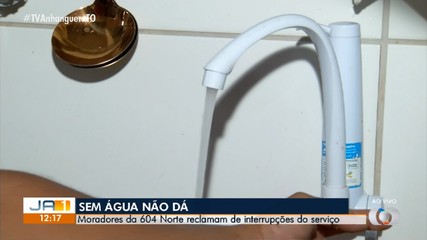 Moradores reclamam da falta de água na região norte de Palmas