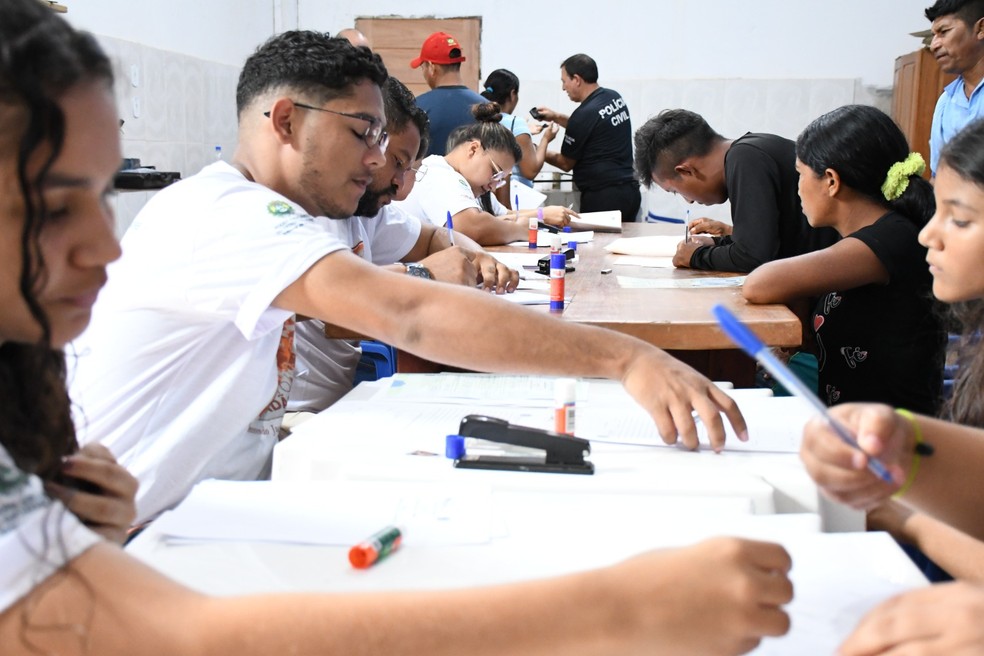 Além do TJ-AC,  órgãos como Ministério Público, Defensoria Pública, Ministério do Trabalho e Previdência Social e outros apoiaram a ação — Foto: Elisson Magalhães/TJ-AC