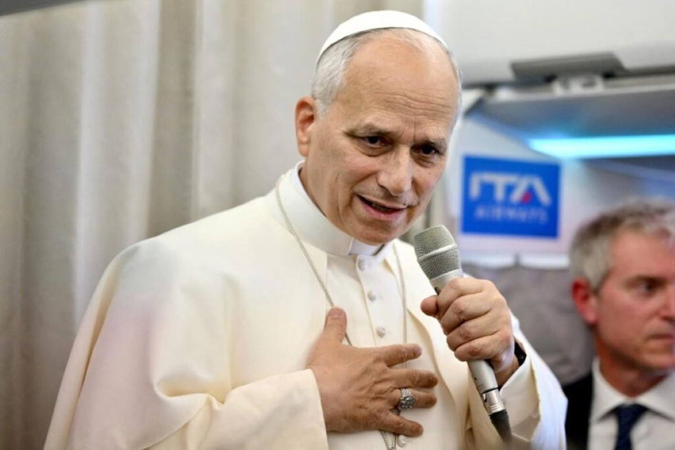 Papa Leão XIV — Foto: AFP via Getty Images