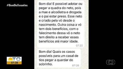 Telespectadores mandam dúvidas sobre adoção de crianças para o Bom Dia Responde
