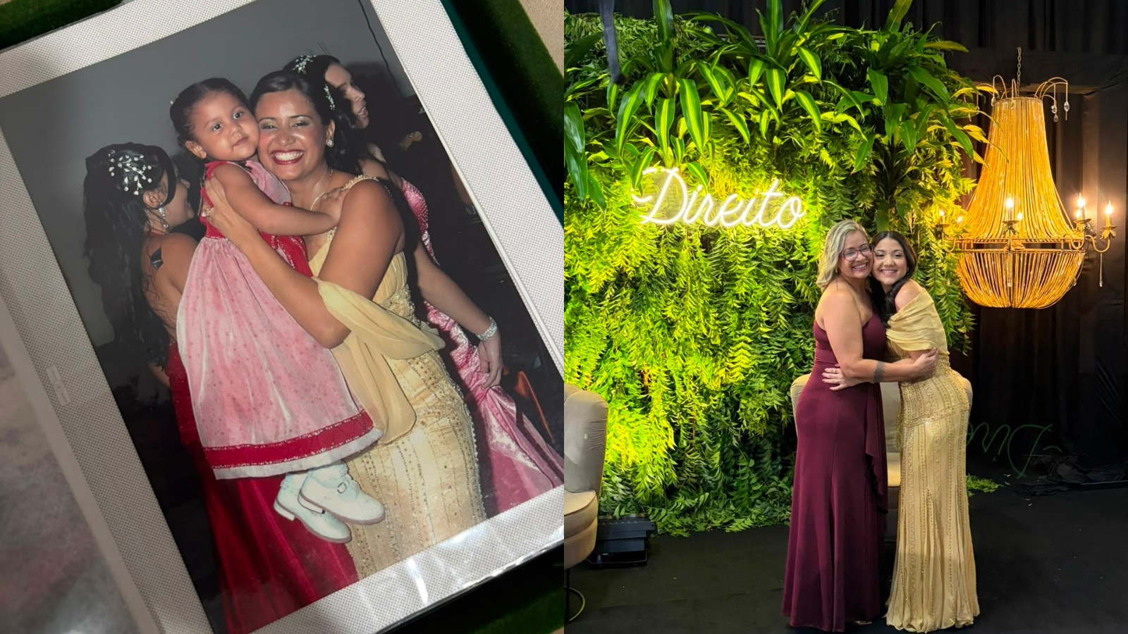 Filha usa em formatura mesmo vestido usado por mãe há 19 anos no PI: 'filme passou pela cabeça'