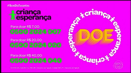 Veja como doar para o projeto Criança Esperança