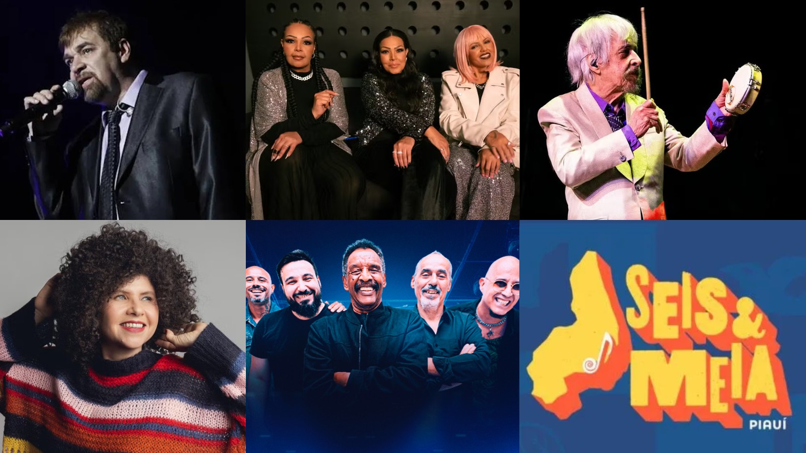 Roberta Campos, Benito di Paula, Fat Family e mais: veja programação do projeto Seis e Meia no Piauí