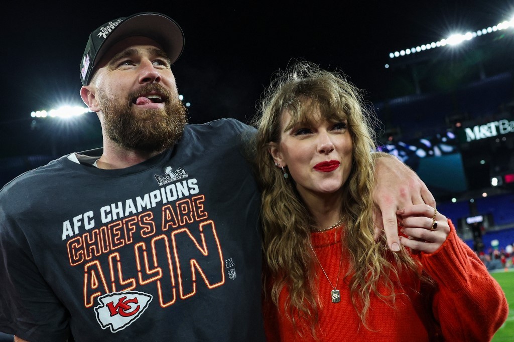 Travis Kelce reage à música 'Wood', em que Taylor Swift canta sobre parte íntima dele