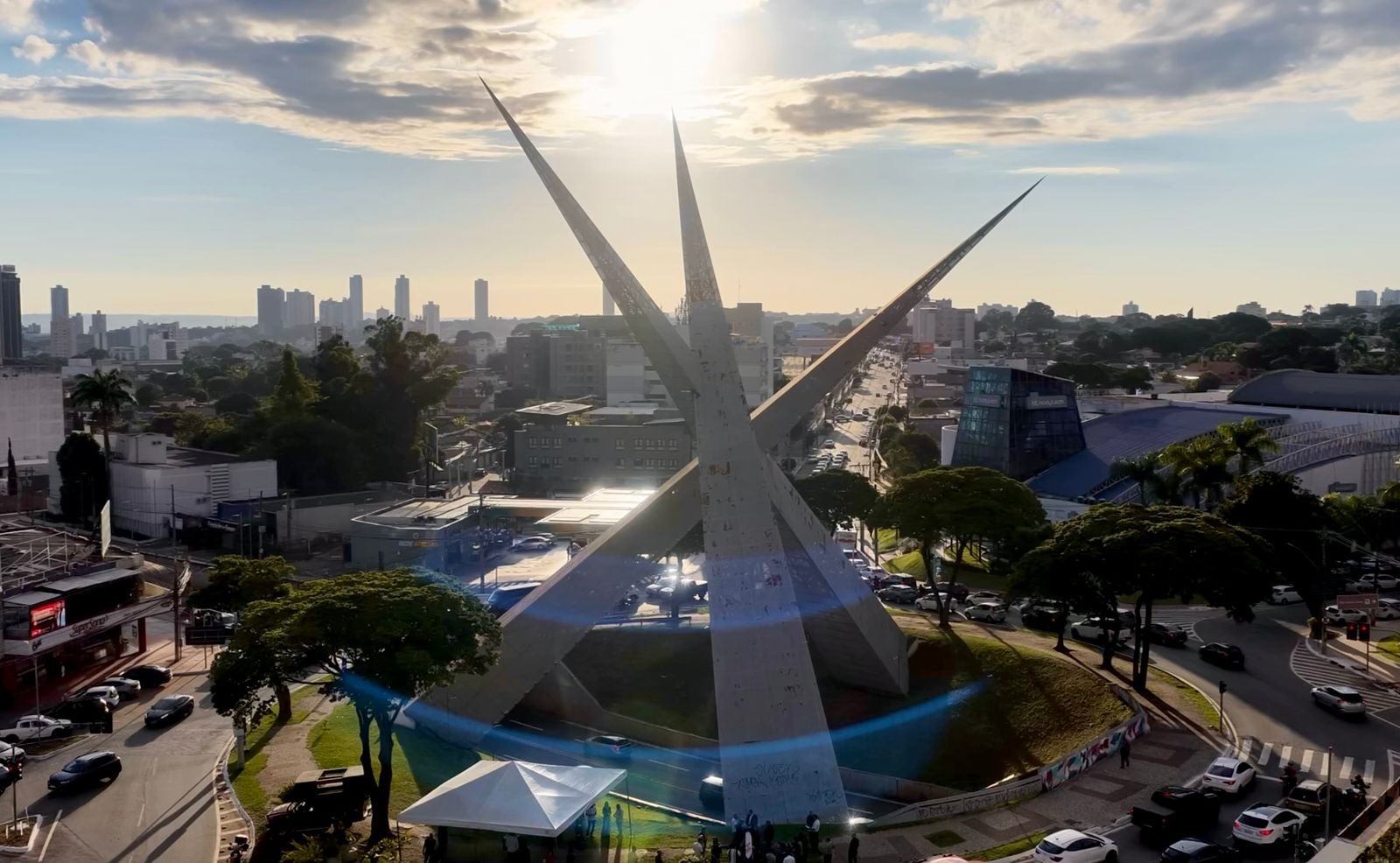 Veja opções de desvios no trânsito para revitalização de monumento na Praça do Ratinho, em Goiânia