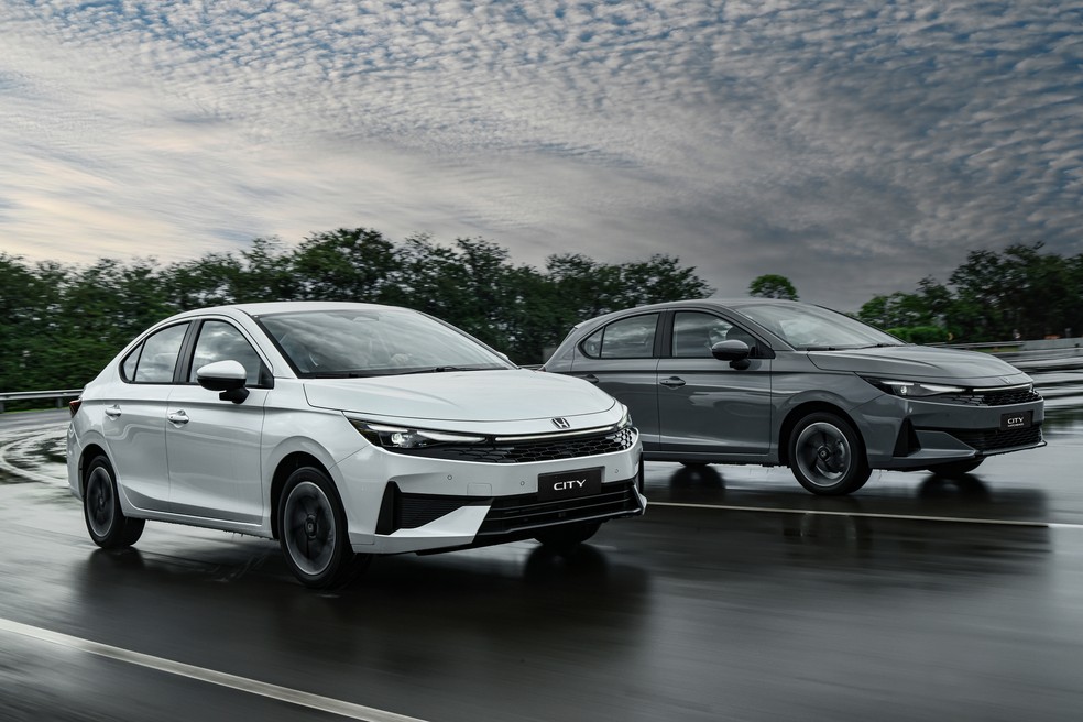 Honda City 2027 tem novo design e mais equipamentos. — Foto: Divulgação / Honda