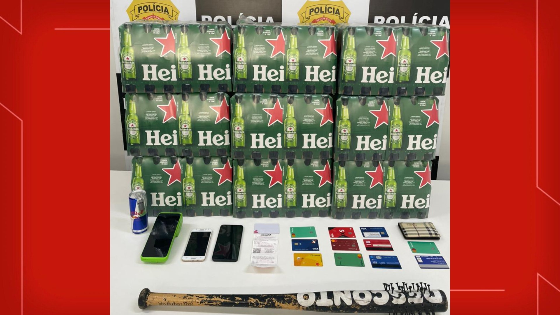 Homem é preso após usar cartões clonados para comprar 216 garrafas de cer