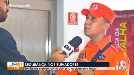 Bombeiros explica o que fazer ao ficar preso em elevador