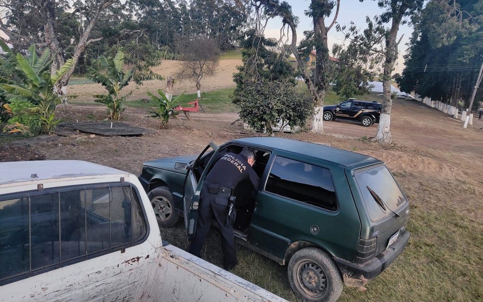 PF faz operação contra quadrilha que assaltou agência da Caixa, atacou batalhão da PM e fez reféns em MG — Foto: Polícia Federal