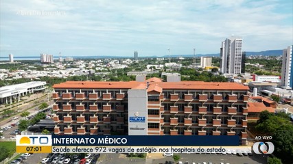 Estão abertas mais de 900 vagas de estágio para internato médico em hospitais do Tocantins