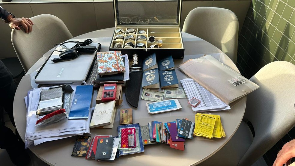 Material apreendido em operação contra o tráfico de drogas e lavagem de dinheiro Alagoas — Foto: SSP/AL