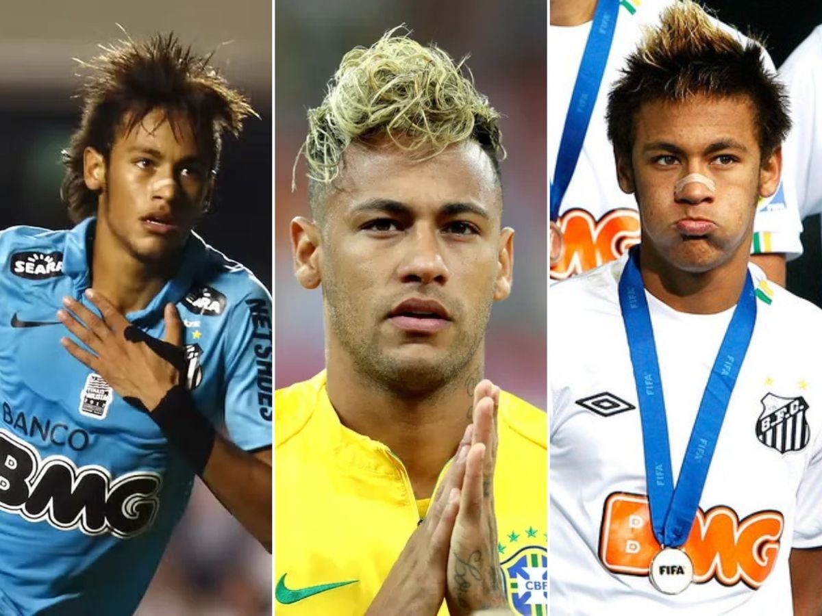 Com novo visual, Neymar Jr. já teve 
moicano, platinado e tranças: relembre os penteados do craque