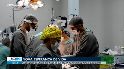 Captação múltipla de órgãos foi realizada nesta terça-feira (28) em Palmas