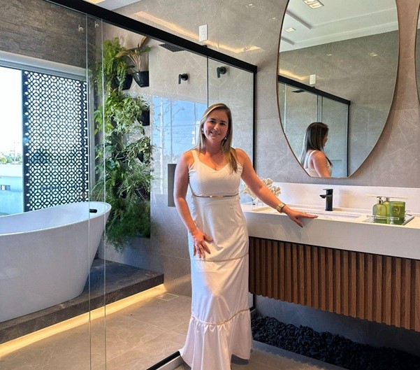 Projeto da arquiteta Bruna Lisboa valoriza design com metais DAX