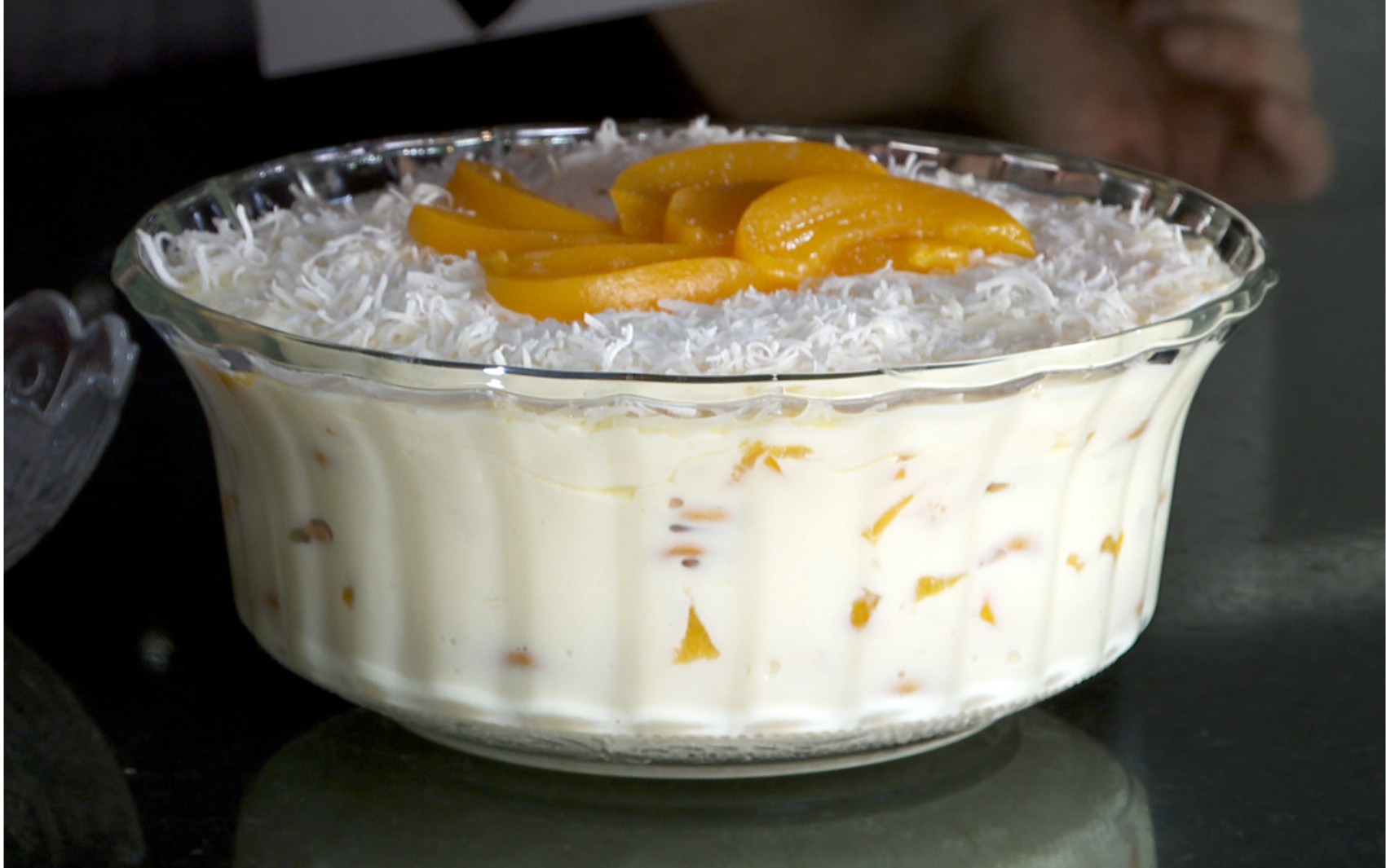 ‘Barato da Cozinha’: aprenda a fazer pavê de bolacha com pêssego para o Dia dos Pais