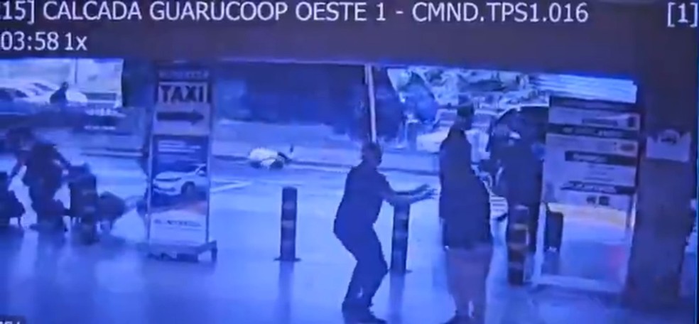 Empresário jurado de morte pelo PCC foi executado no Aeroporto de Guarulhos — Foto: Reprodução/TV Globo