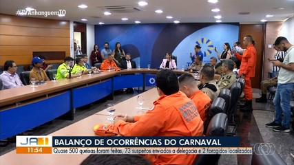 Forças de segurança apresentam balanço de ocorrências no carnaval