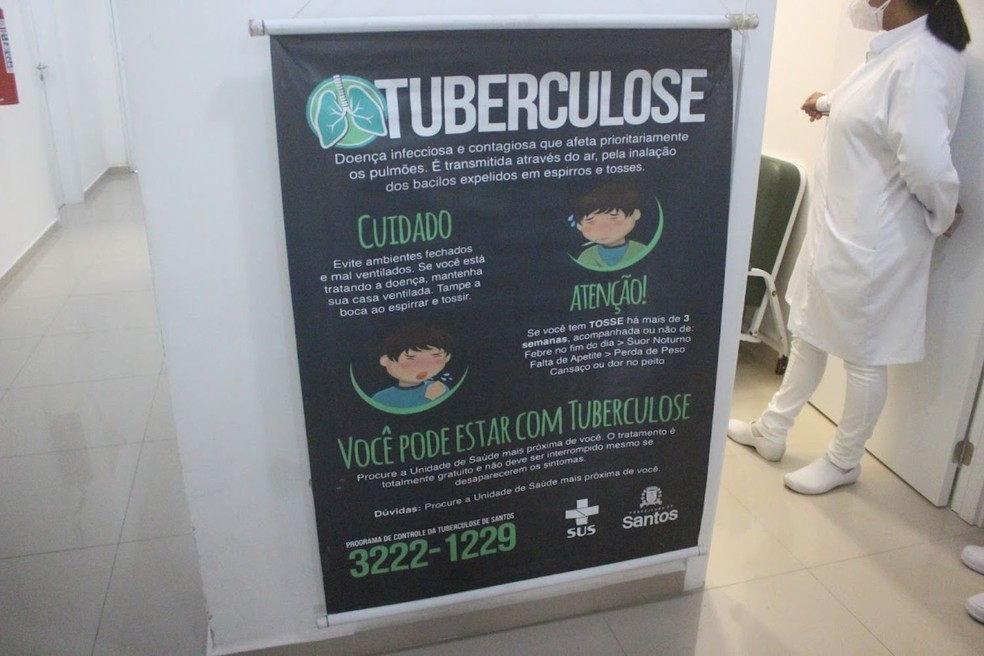 Prefeitura de Santos realiza campanha contra tuberculose — Foto: Prefeitura de Santos/Divulgação