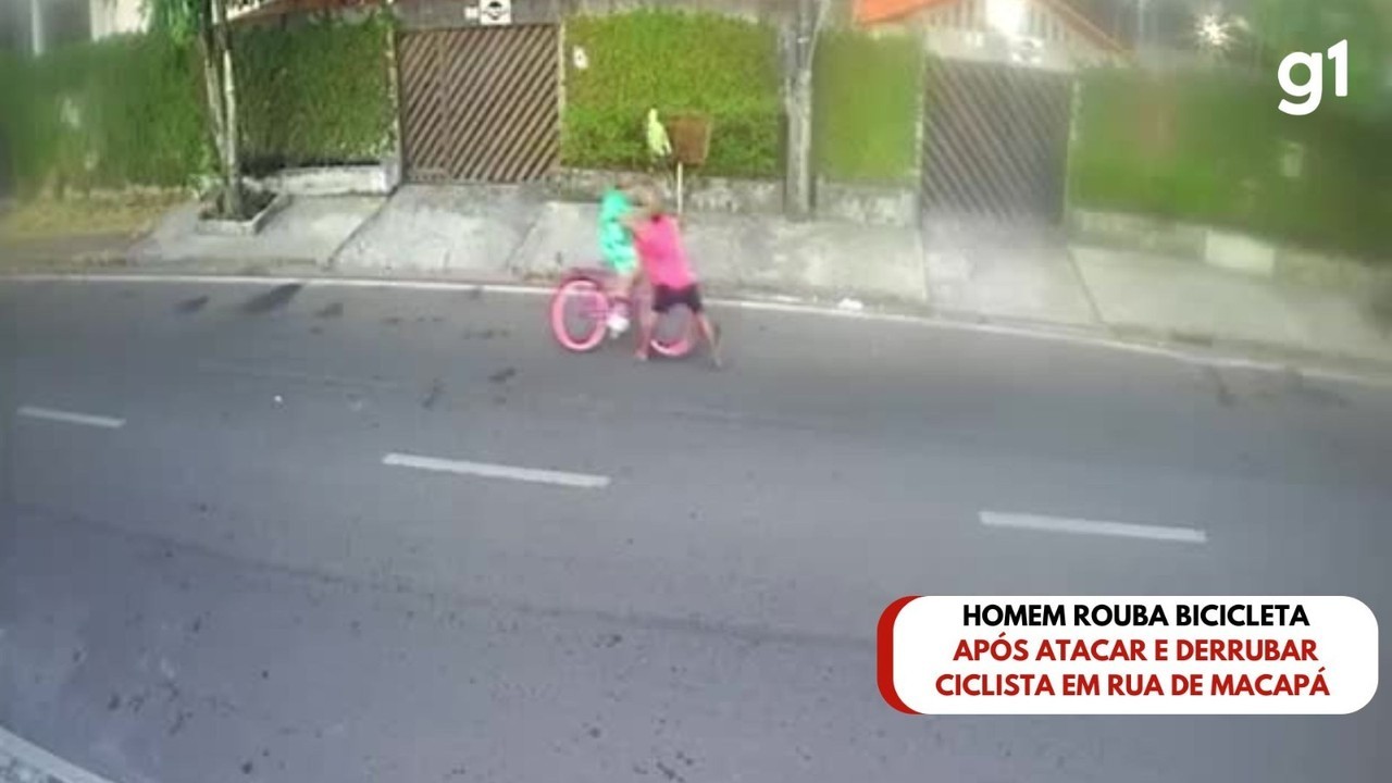 VÍDEO: homem rouba bicicleta após atacar e derrubar vítima em rua de ...