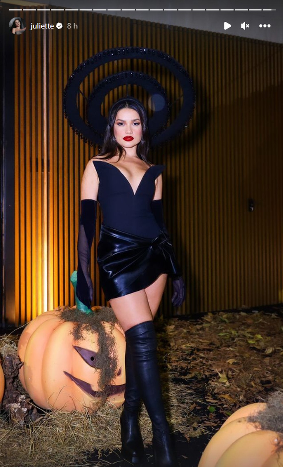 Juliette no Halloween da Anitta — Foto: Reprodução/Instagram