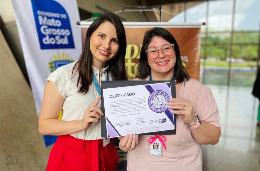 Selo social ‘Empresa Amiga da Mulher’ — Foto: Governo MS