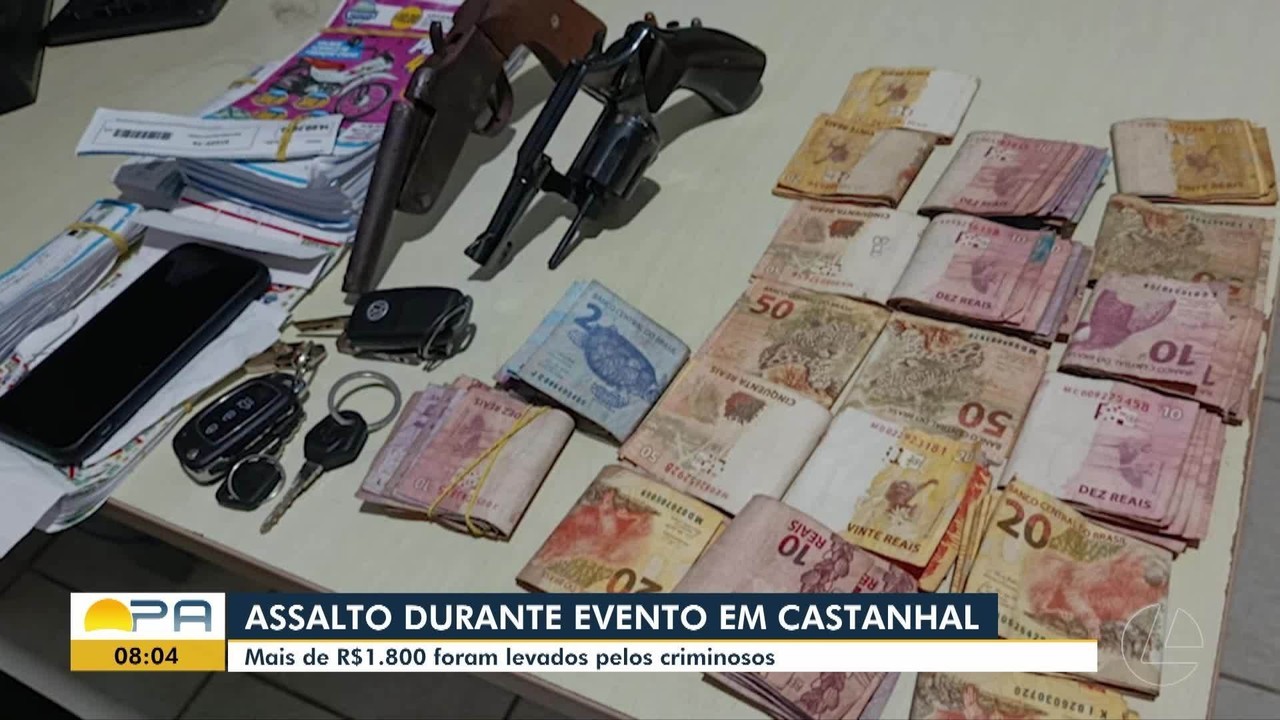 Criminosos armados assaltam participantes de evento em Castanhal, no PA; um suspeito foi morto pela polícia