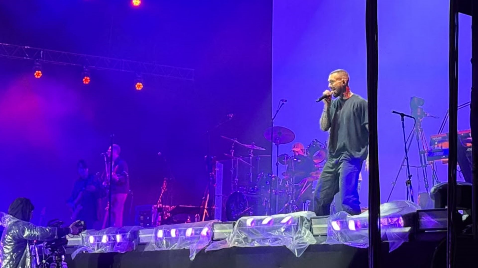 Maroon 5 em Rio Preto — Foto: Henrique Souza/g1