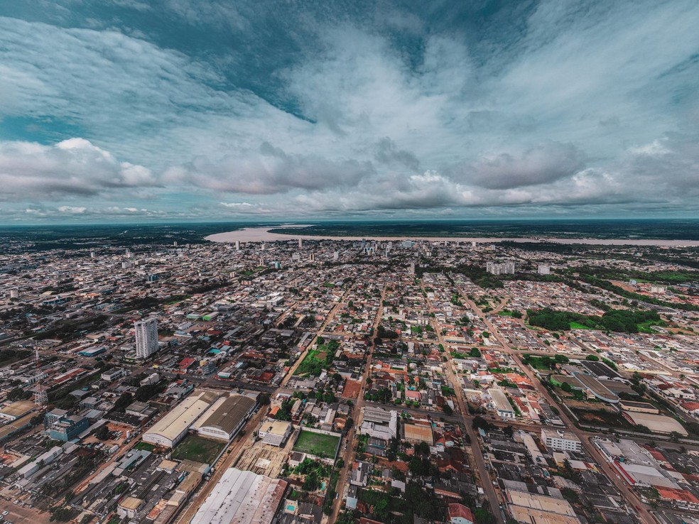 Vista área da cidade de Porto Velho — Foto: Leandro Morais/Prefeitura de Porto Velho/Divulgação