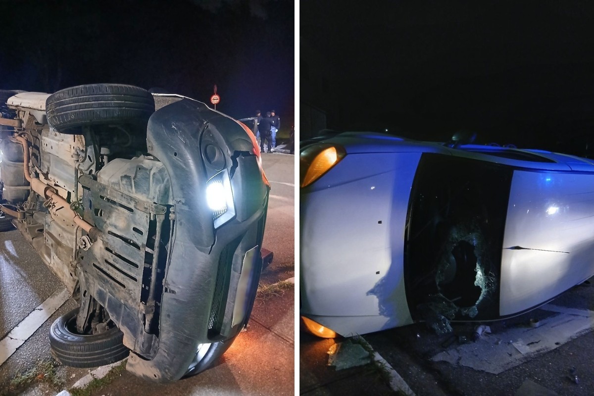 Motorista com sinais de embriaguez tomba carro durante perseguição e é detido em Vinhedo